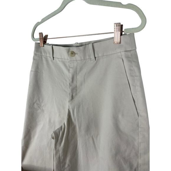 Uniqlo Japan Wide Leg Chino Pants Trouser High Rise Relaxed Minimalist Khaki M - Picture 4 of 9